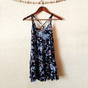 American Eagle Tiered Babydoll Sleeveless Spaghetti Strap Dress Size XS